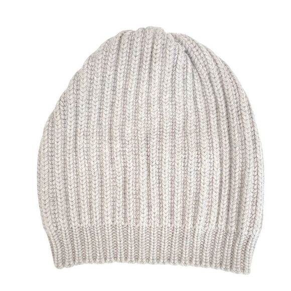 Laneus Ribbed 100% Wool Beanie Made in Italy - Picture 4 of 5